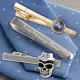 Manufacturer custom engraved logo metal tie bars wholesale