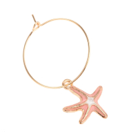 custom soft enamel metal charm star wine glass identifier