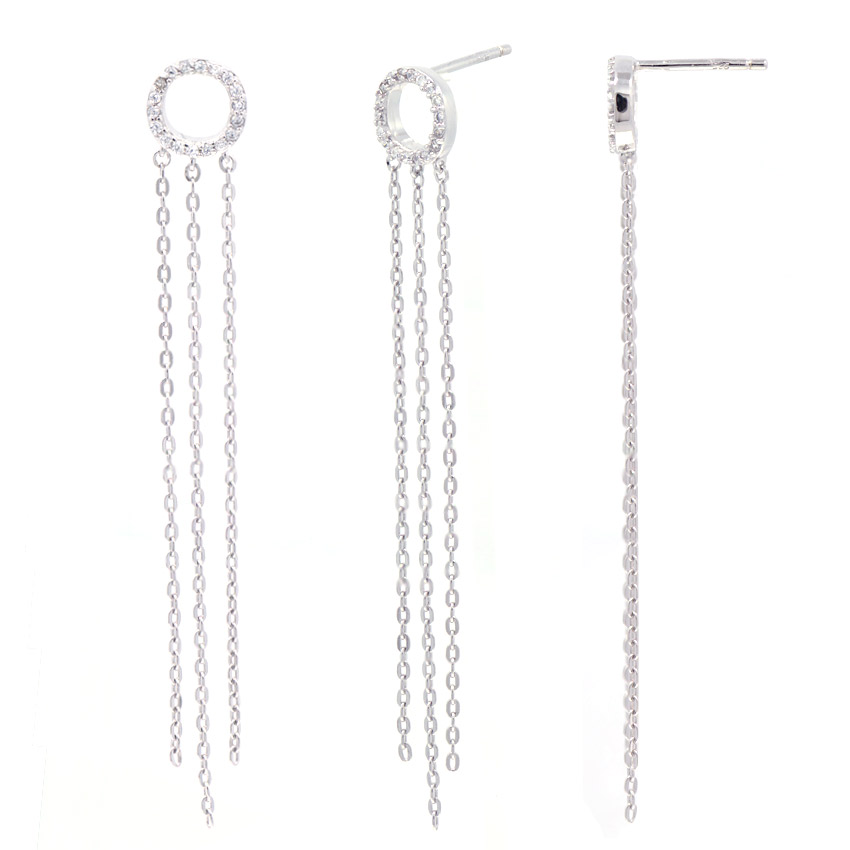 custom diamond dangle earrings