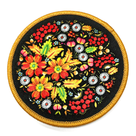 manufacturer embroidered round drink coaster