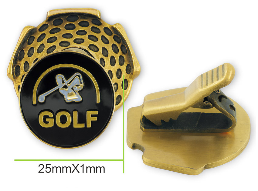 Wholesale customized magnetic hat clip with ball markers