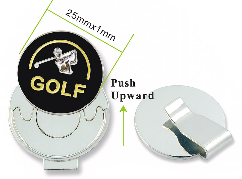 manufacture custom logo ball marker golf cap clip wholesale