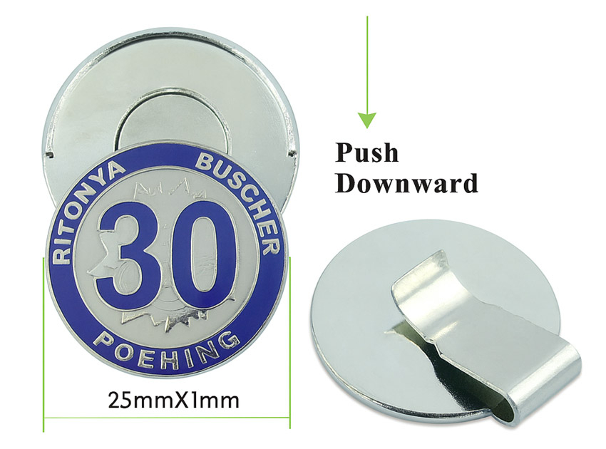 Wholesale iron golf ball marker cap clips