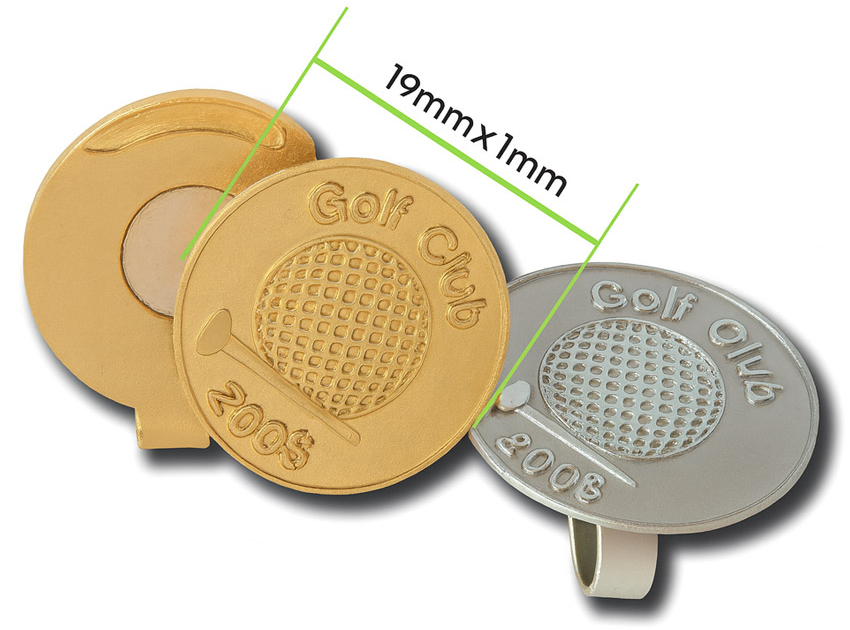 Custom Magnetic Golf Ball Marker Hat Clips