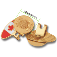 Personalized National Flag Magnetic Golf Ball marker hat Clip