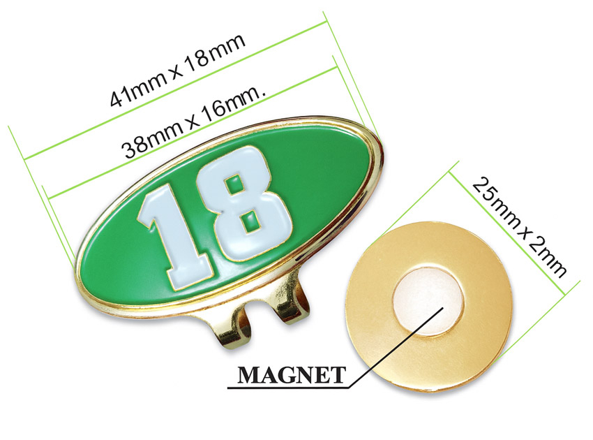 manufacturer custom soft enamel golf club gift ball marker hat clip
