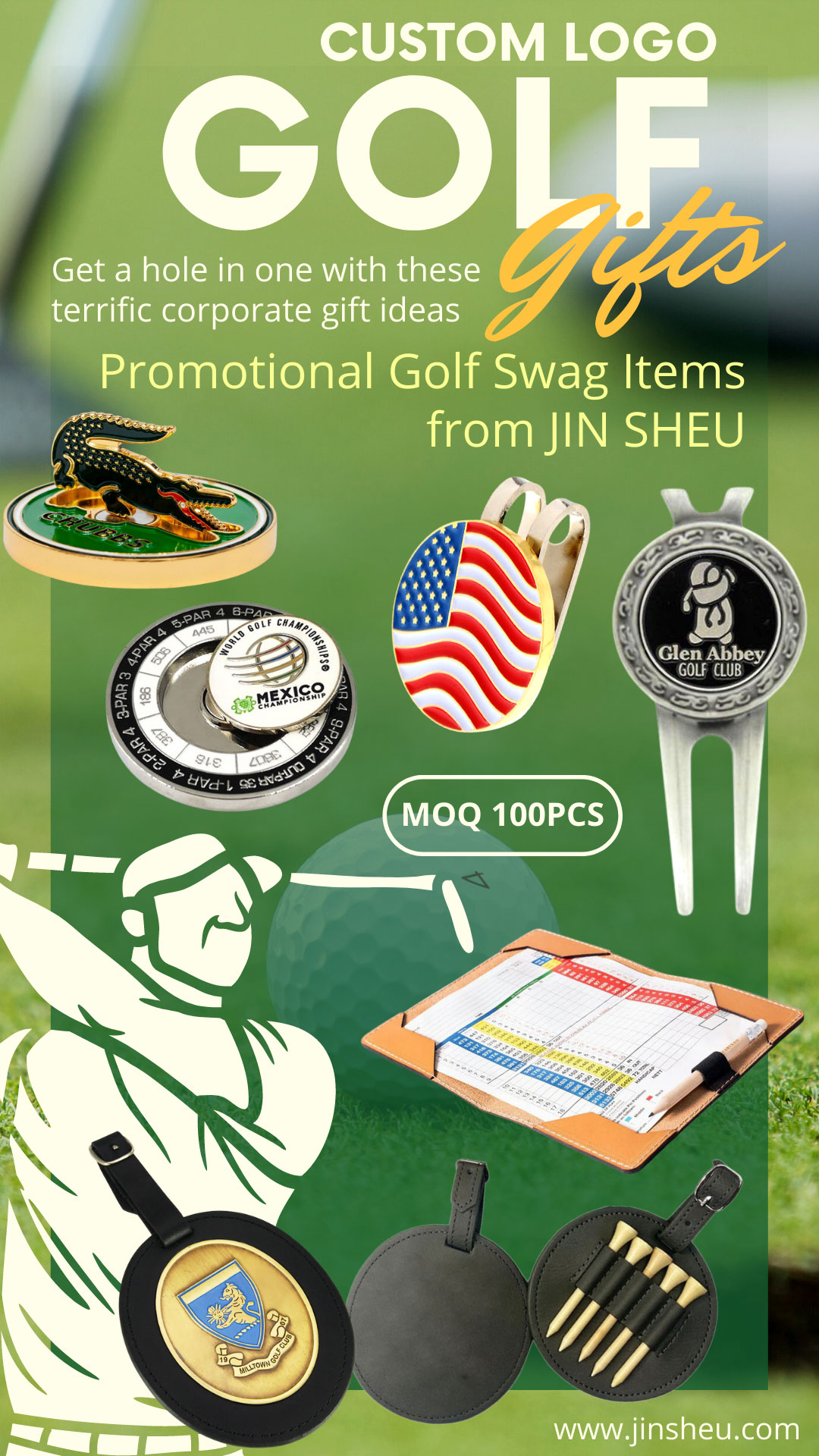 wholesale custom logo golf swag items