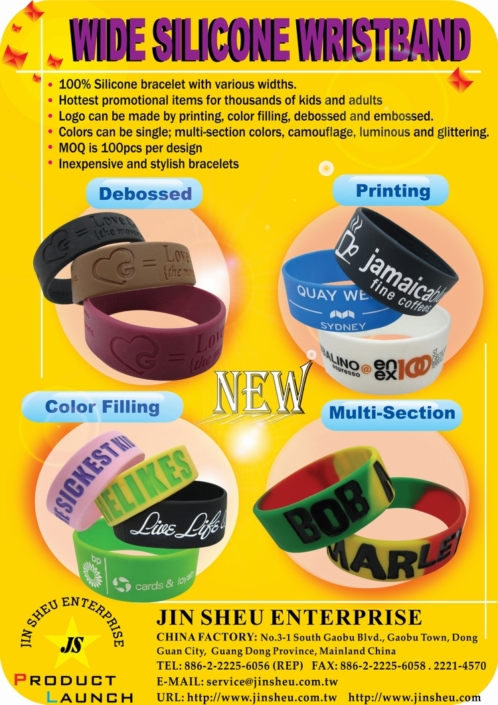 Customize Wide Silicone Wristband