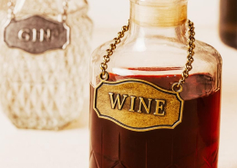 wholesale custom logo metal wine decanter labels and wine tags