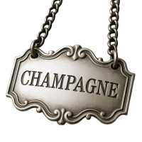 Wholesale Customized Antique Silver Pewter Decanter Tag for Champagne