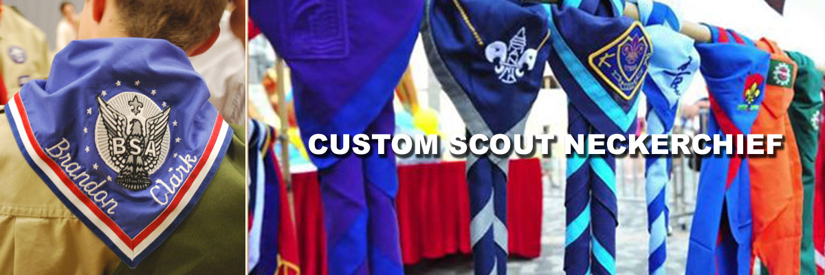 personalized logo boy scout scarves