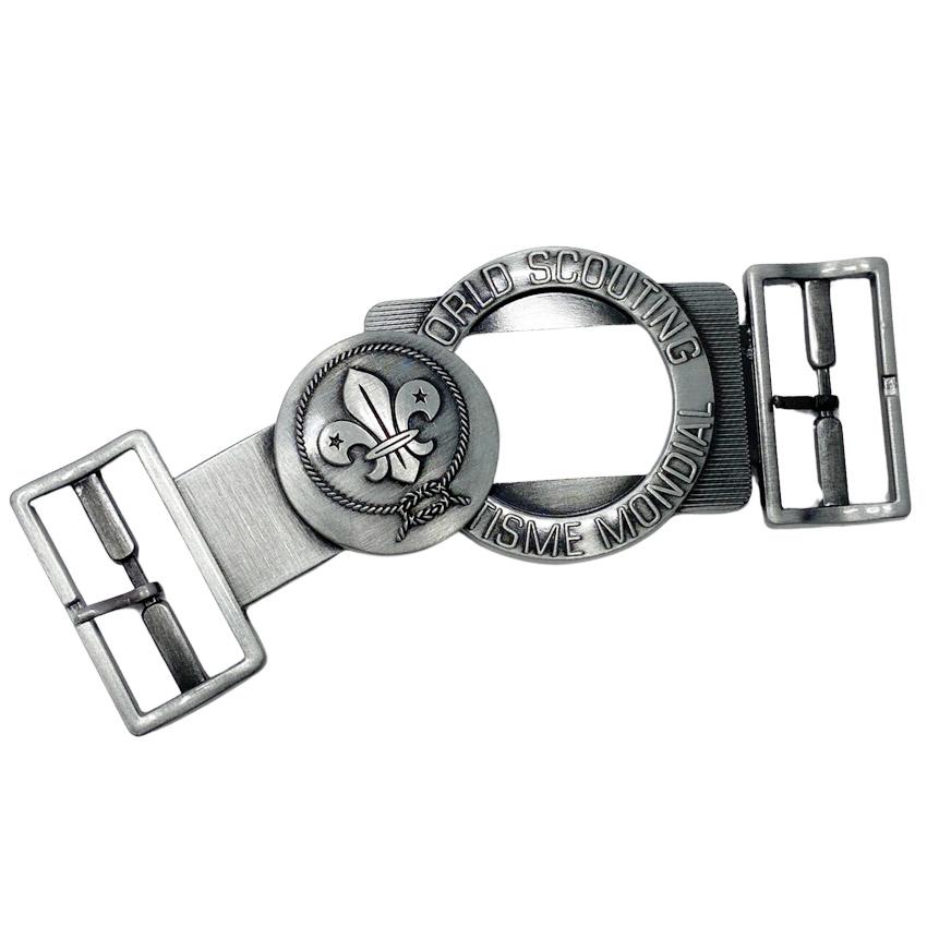 custom two piece interlocking belt buckle