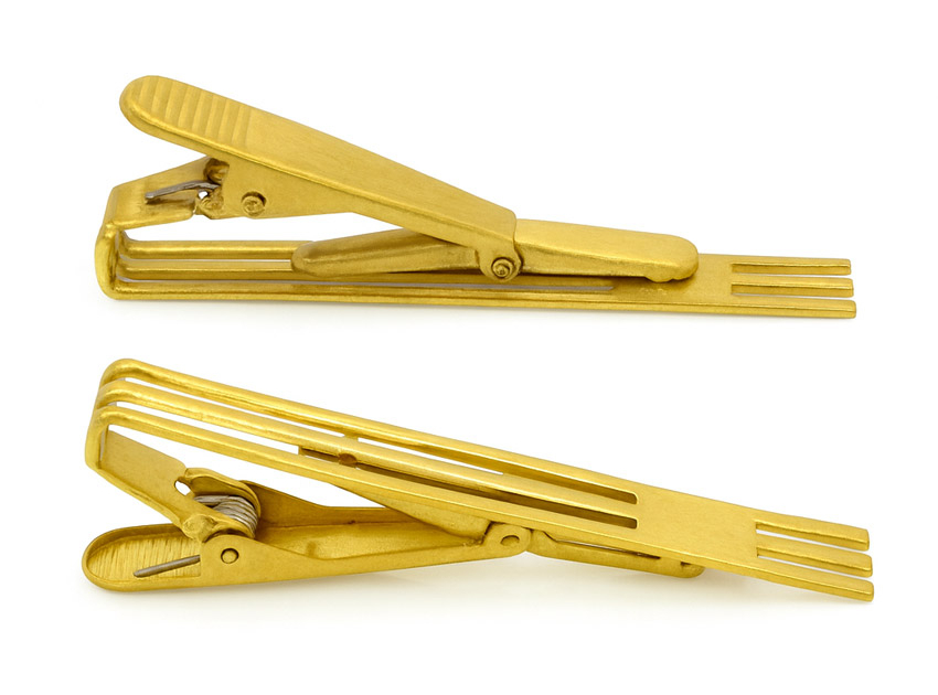 Metal Triple Bar Tie Clip Wholesale #109-1
