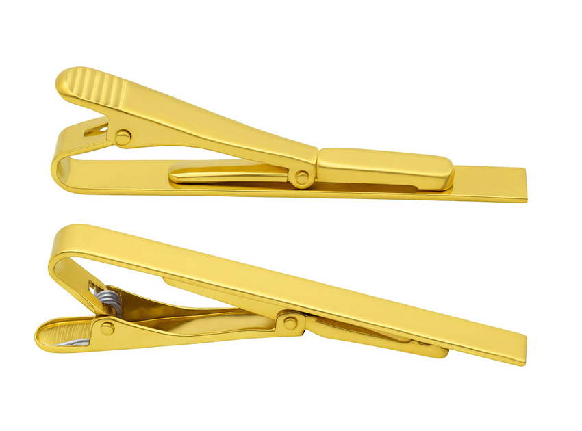 Brass Square-End Tie Clip Supplier #109-2