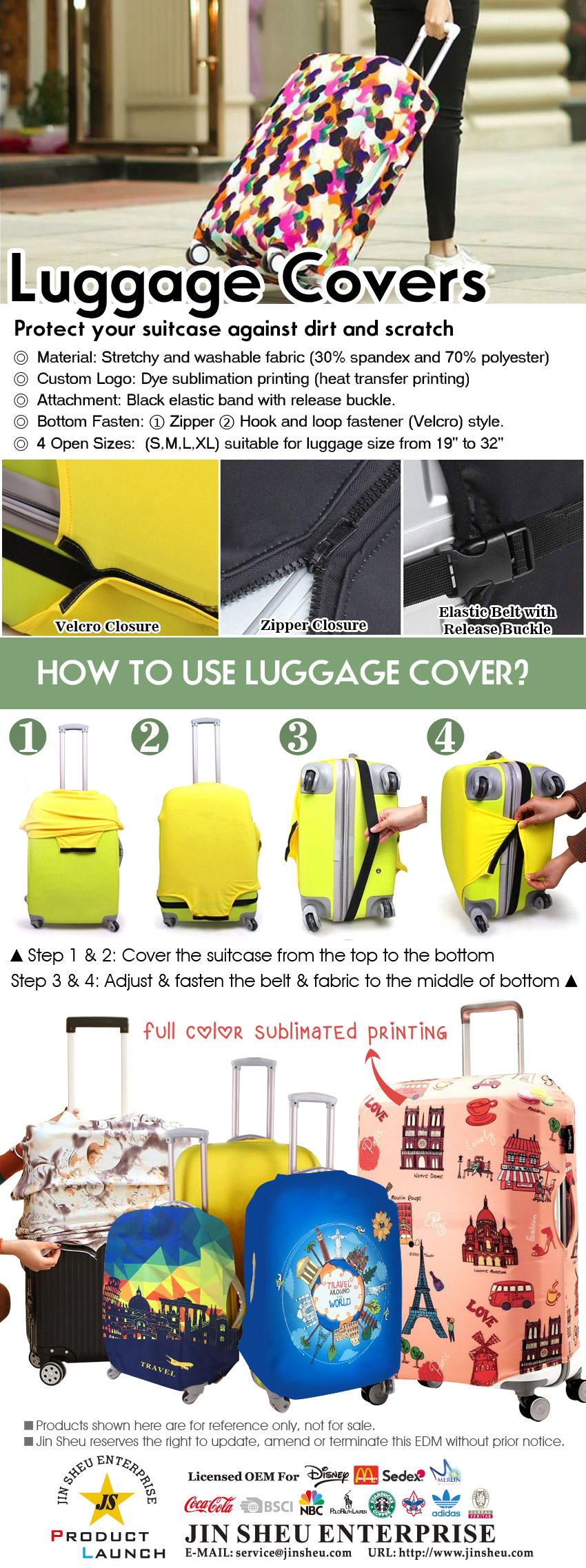 Elastic Travel Luggage Cover Protector | Wholesale Promotional Gifts
