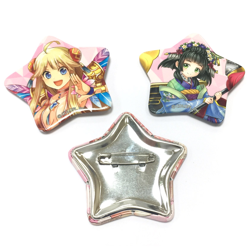 wholesale anime star shaped button badges