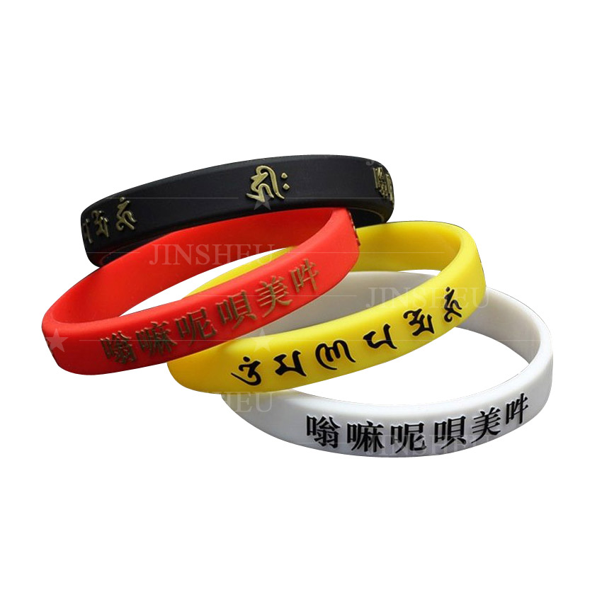 blessing mantra silicone bracelets