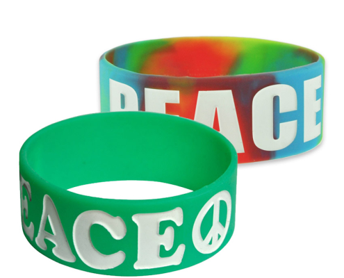 wholesale custom logo 1 inch wide silicone bands