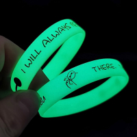 promotional glow in the dark silicone bracelets