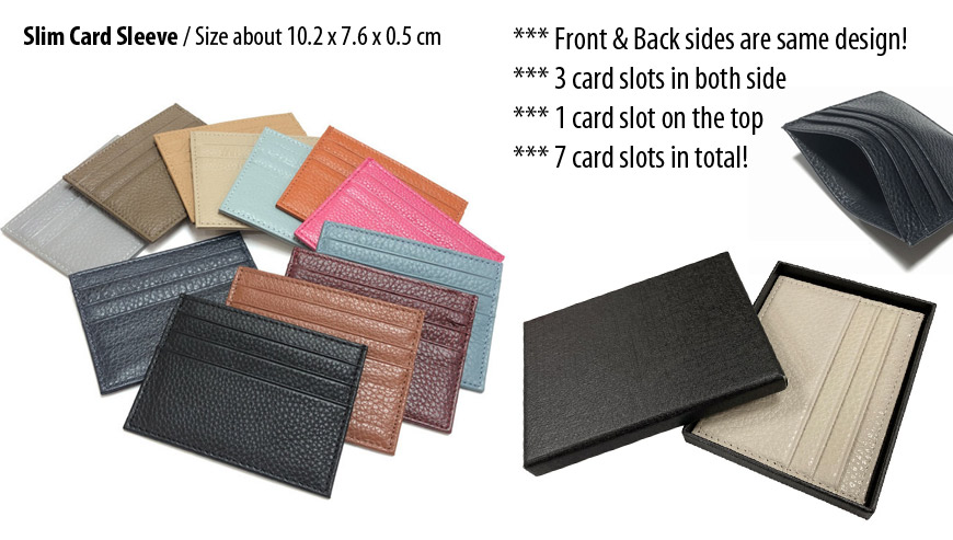 TLN Leather Soft Leather Credit Card Holder Wallet Credit Card Holder 10  Card Holder