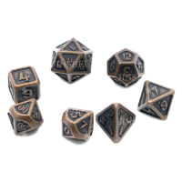 D&D role playing metal dice