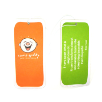 wholesale custom logo printed car perfume cards