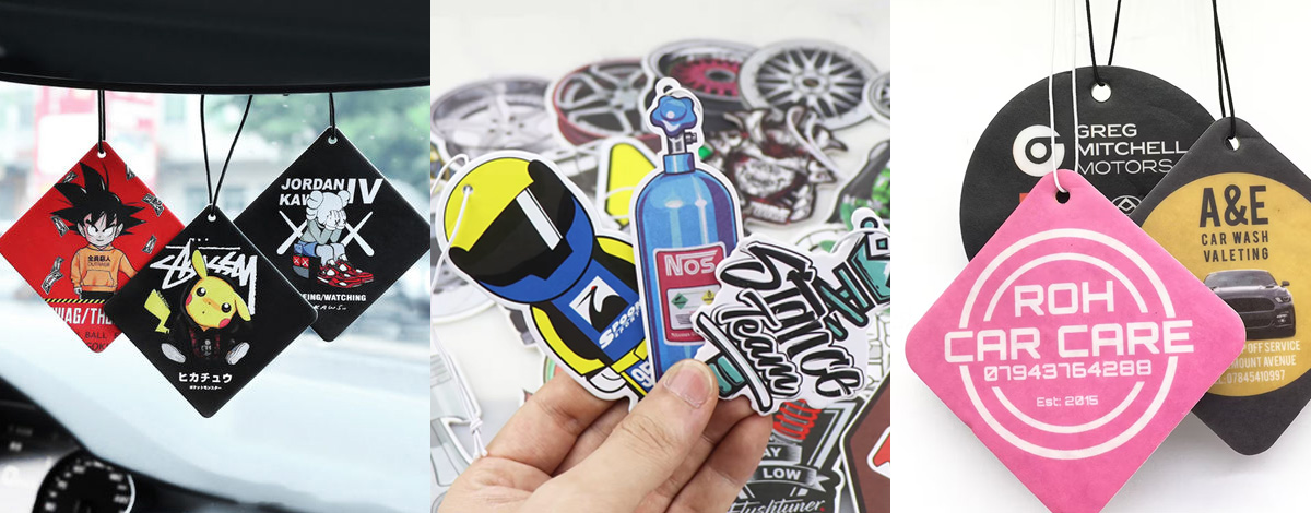 wholesale custom logo printing hanging car air fresheners