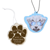 personalized custom shaped car air perfume cards