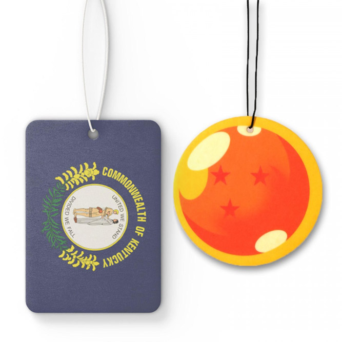 promotional custom regular shaped car air scented paper fresheners