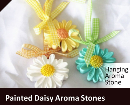 custom made decorated aroma stone flowers