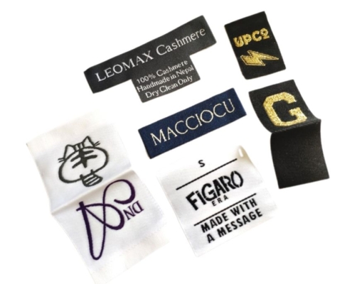custom made low quantity woven name labels and tags