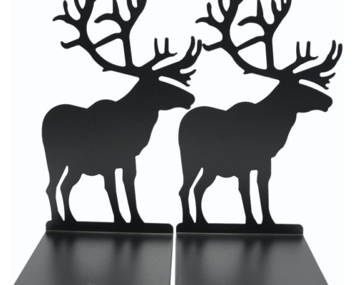 custom made deer art bookends