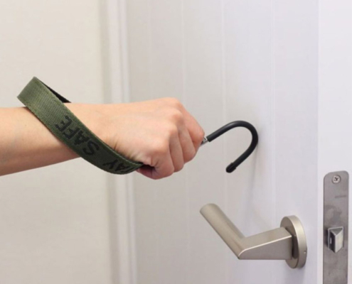 polyester metal hook door opener