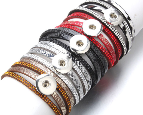 custom fashionable snap jewelry bracelets