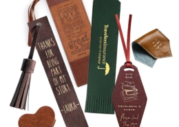 wholesale custom leather bookmarks with logo