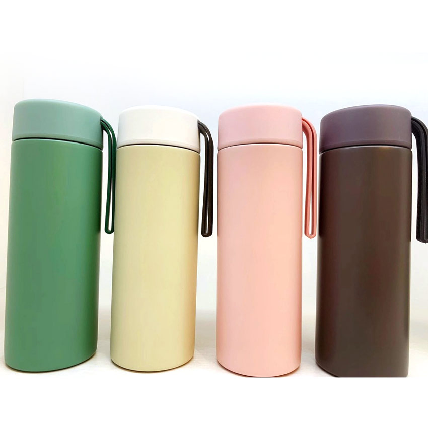 Thermos Bottle with Silicone Grip