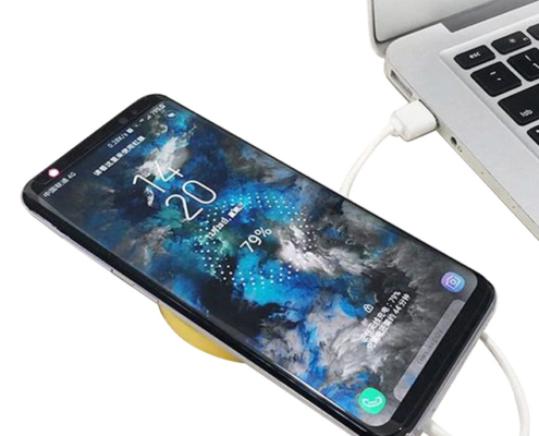 wireless rubber made mobile charging pads