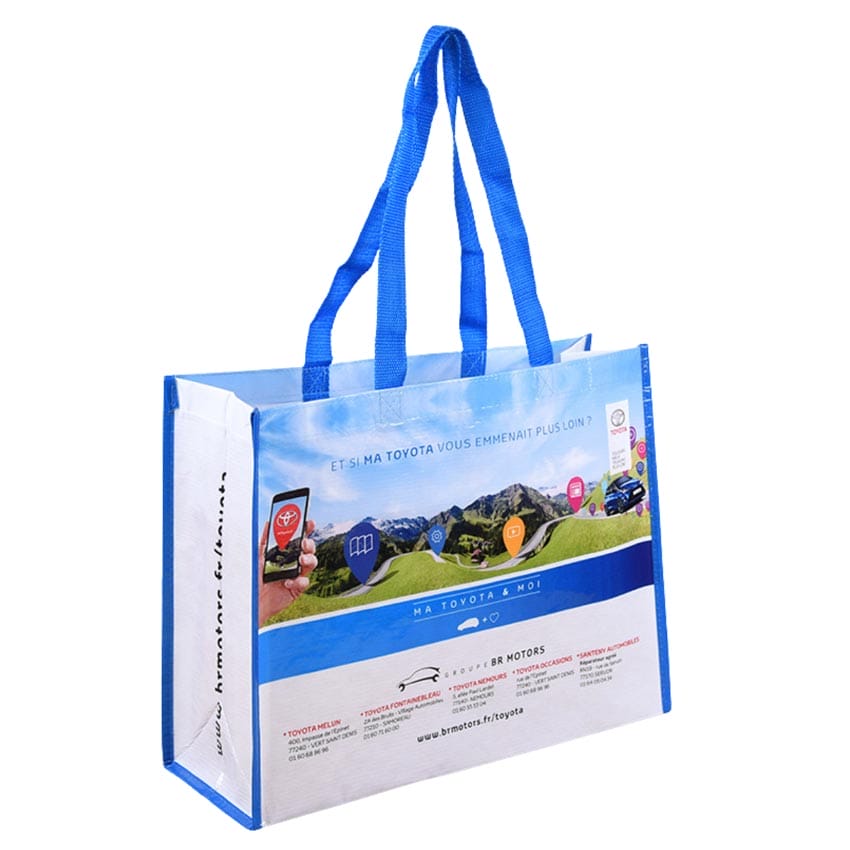 Customized Full-Surface Laminated Printed Shopping Tote Customized Full-Surface Laminated Printed Shopping Tote