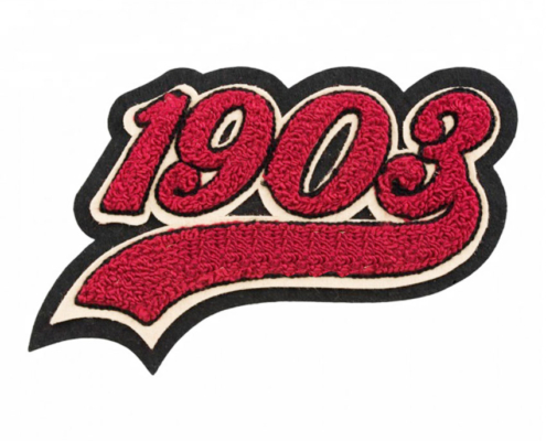 custom made 1903 chenille patch