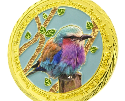 custom digital printed bird souvenir coins