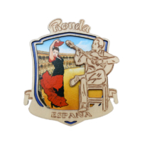 wholesale wooden printed fridge magnet souvenir
