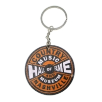 custom logo printed MDF wooden keyring