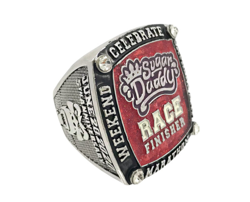 personalized rhinestone championship ring