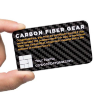 custom logo printed carbon fiber business cards