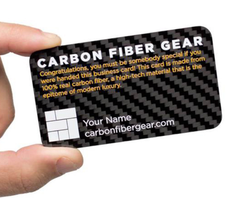 custom logo printed carbon fiber business cards