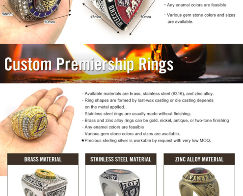wholesale championship paperweight rings