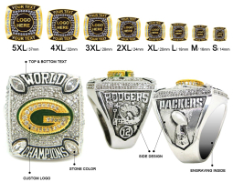 wholesale sports replica award rings and custom logo championship rings
