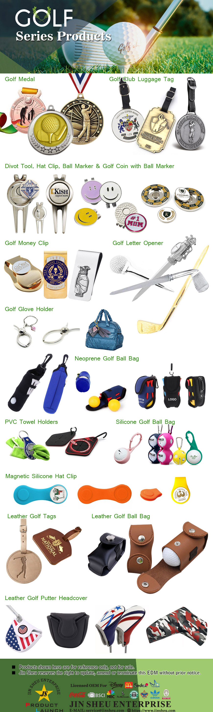 wholesale custom golf accessories