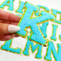 wholesale custom letter chenille patches