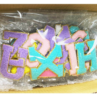 wholesale DIY chenille iron on letter patches